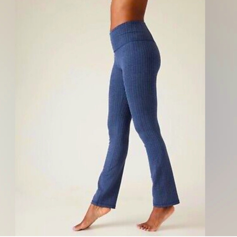 🧘🏻‍♀️ Athleta ElationTextured Blue-Gray Straight Leg Pant, NWT, 2X